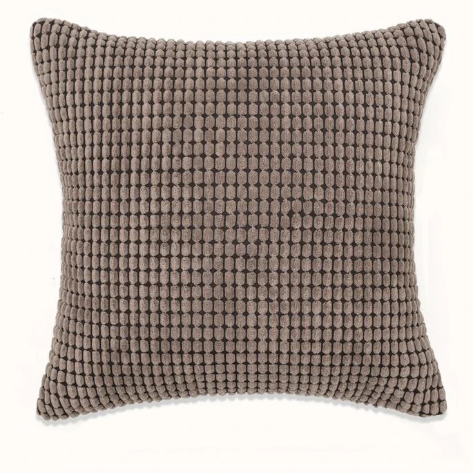 Jeu De Coussin 2 Pcs Velours 45 X 45 Cm Marron 6 Jeu De Coussin 2 Pcs Velours 45 X 45 Cm Marron – Image 4