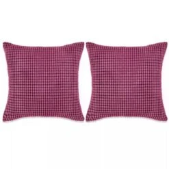 Jeu De Coussin 2 Pcs Velours 45 X 45 Cm Rose