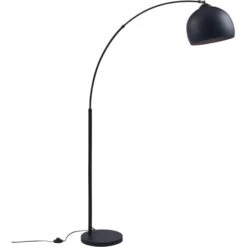 Lampadaire Design Arc Métal Noir Daisy 170 Cm