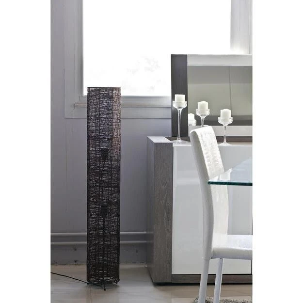 Lampadaire Cylindrique Rotin Marron Jopun 5 Lampadaire Cylindrique Rotin Marron Jopun – Image 3