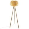 Lampadaire Effet Bois - H 150 Cm - Beige Sable