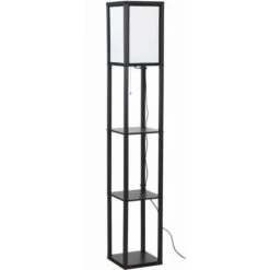 Lampadaire étageres BEGO 3 étages - H 160 Cm - Noir