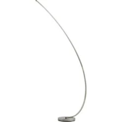 Lampadaire LED Arc Métal Argenté Omeo