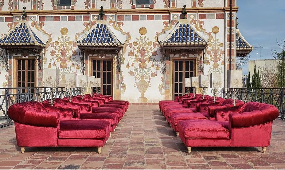 Lampadaire Métal Blanc Et Marron Vieilli Lanna 4 Lampadaire Métal Blanc Et Marron Vieilli Lanna – Image 2