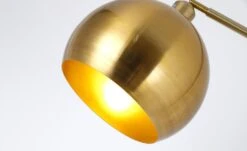 Lampadaire Métal Brossé Doré Lastra -Philips Boutique lampadaire metal brosse dore astrale 3327480054598 558062