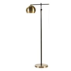 Lampadaire Métal Noir Et Doré Sarita H 170 Cm
