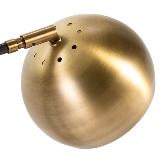 Lampadaire Métal Noir Et Doré Sarita H 170 Cm 4 Lampadaire Métal Noir Et Doré Sarita H 170 Cm – Image 2