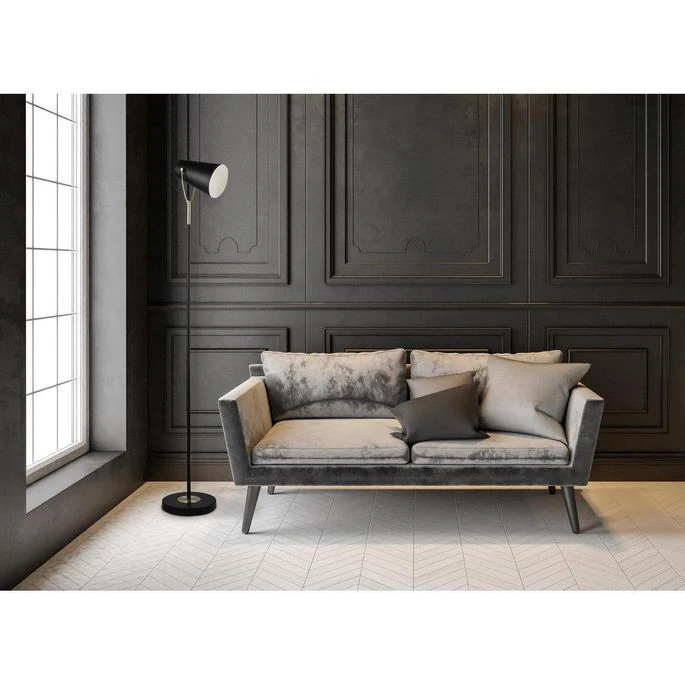 Lampadaire Métal Noir Spira 4 Lampadaire Métal Noir Spira – Image 2