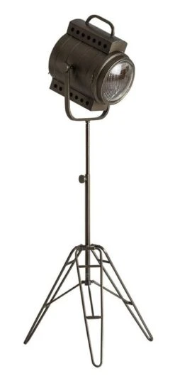 Lampadaire Réglable Métal Gris Rainny