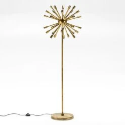 Lampadaire Sans Abat-jour Métal Doré Larah