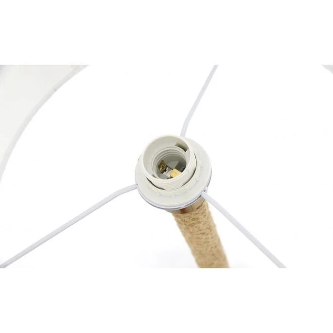 Lampadaire Tissu Blanc Et Pied Corde Rathor 9 Lampadaire Tissu Blanc Et Pied Corde Rathor – Image 7
