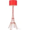 Lampadaire Tissu Et Pied Métal Rouge Eiffel Torre -Philips Boutique lampadaire tissu et pied metal rouge eiffel eiffel 3248116507366 413369