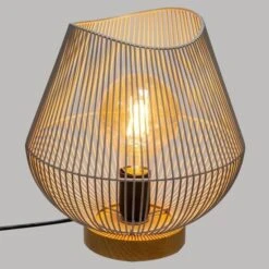 Lampe A Poser En Métal Filaire - E27 - 40 W - H. 28 Cm - Gris -Philips Boutique lampe a poser en metal filaire e27 40 w h 28 cm gris 3560238704332 438295