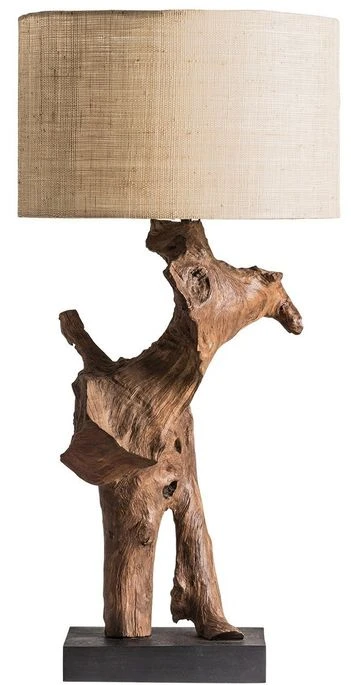 Lampe à Poser Racine De Bois Clair Vieilli Oprah 4 Lampe à Poser Racine De Bois Clair Vieilli Oprah – Image 2