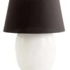 Lampe à Poser Tissu Noir Et Terre Cuite Blanc Brillant Jaylie -Philips Boutique lampe a poser tissu noir et terre cuite blanc brillant jaylie 8430026946204 196904