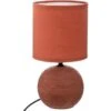 Lampe Boule Céramique Strie Timeo Terracota - H 25cm