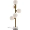 Lampe De Table Verre Blanc Et Pied Métal Doré Kitch -Philips Boutique lampe de table 22x22x61 verre blanc marbre blanc metal dore 8435471839828 574814