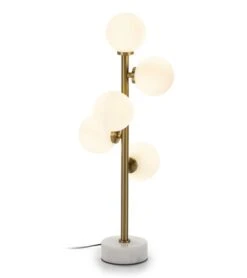Lampe De Table Verre Blanc Et Pied Métal Doré Kitch -Philips Boutique lampe de table 22x22x61 verre blanc marbre blanc metal dore 8435471839828 574815