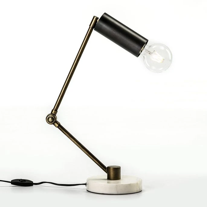 Lampe De Table Métal Noir Et Pied Métal Doré Xena 3 Lampe De Table Métal Noir Et Pied Métal Doré Xena