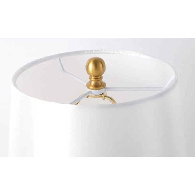 Lampe De Table Tissu Blanc Et Pied Ananas Doré Danas 8 Lampe De Table Tissu Blanc Et Pied Ananas Doré Danas – Image 6