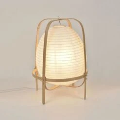 Lampe Forme Lanterne - Papier Japonais Et Bambou - H 40 X Ø 30 Cm - Blanc -Philips Boutique lampe forme lanterne papier japonais et bambou h 40 x 30 cm blanc 3188000766977 597805