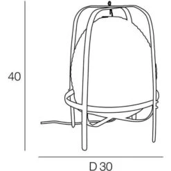 Lampe Forme Lanterne - Papier Japonais Et Bambou - H 40 X Ø 30 Cm - Blanc -Philips Boutique lampe forme lanterne papier japonais et bambou h 40 x 30 cm blanc 3188000766977 597807