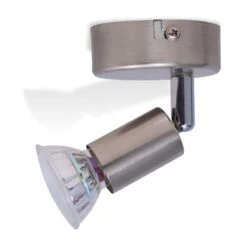 Lampe Murale Avec 2 Spots LED En Nickel Satiné -Philips Boutique lampe murale avec 2 spots led en nickel satine 3666722609586 1367145