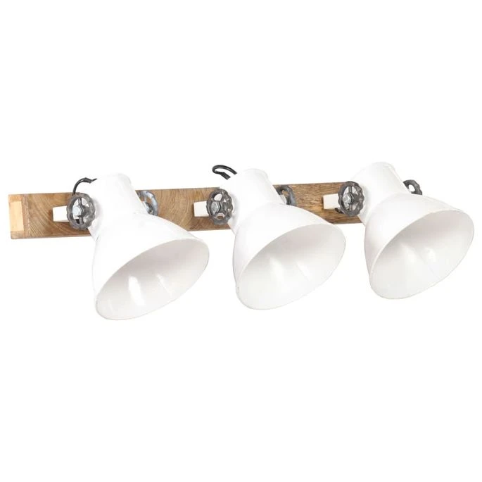 Lampe Murale Industrielle Blanc 65x25 Cm E27 5 Lampe Murale Industrielle Blanc 65x25 Cm E27 – Image 3