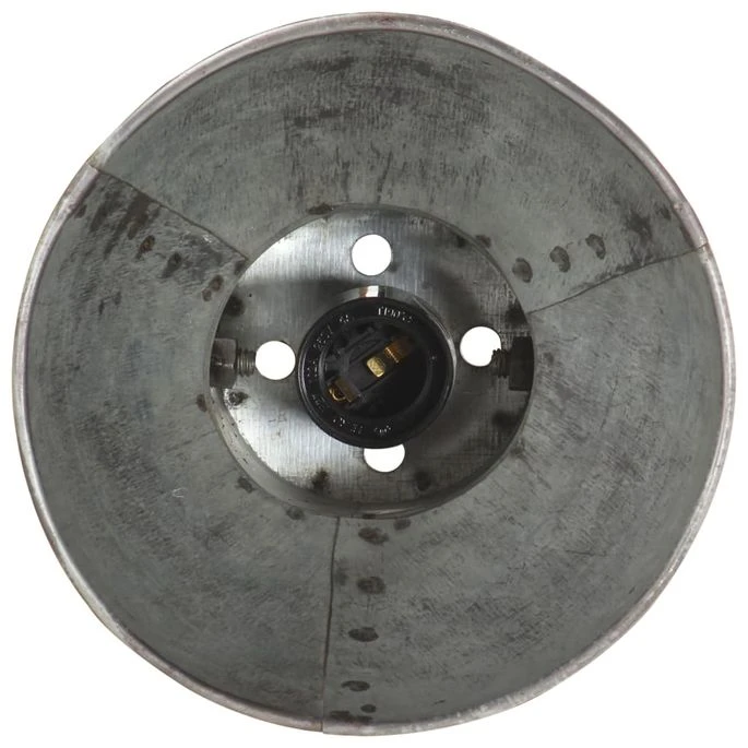 Lampe Murale Style Industriel Argenté Rond E27 10 Lampe Murale Style Industriel Argenté Rond E27 – Image 8