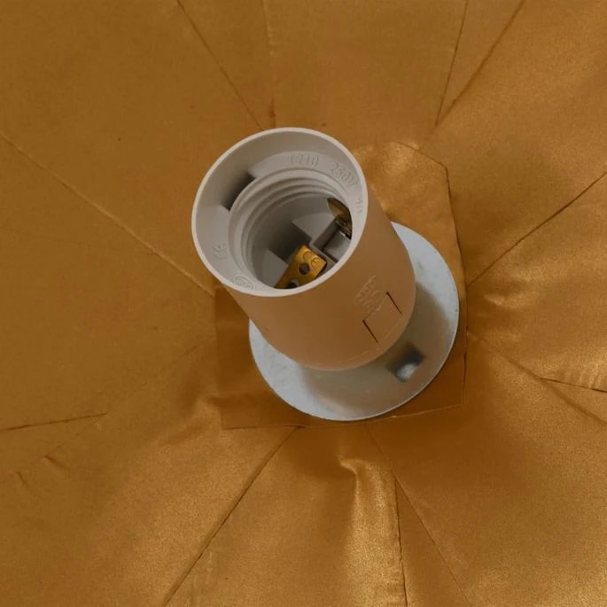 Lampe Suspendue Blanc Et Doré Ø50 Cm E27 5 Lampe Suspendue Blanc Et Doré Ø50 Cm E27 – Image 3