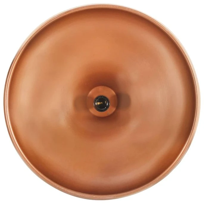 Lampe Suspendue Industrielle Cuivre Fer Et Bois Solide 26cm E27 9 Lampe Suspendue Industrielle Cuivre Fer Et Bois Solide 26cm E27 – Image 7