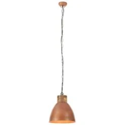 Lampe Suspendue Industrielle Cuivre Fer Et Bois Solide 46cm E27 -Philips Boutique lampe suspendue industrielle cuivre fer et bois solide 46cm e27 3666722348706 952121