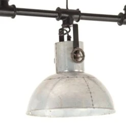 Lampe Suspendue Industrielle Fer Bois De Manguier Argenté E27 -Philips Boutique lampe suspendue industrielle fer bois de manguier argente e27 8720286070857 951594