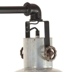 Lampe Suspendue Industrielle Fer Bois De Manguier Argenté E27 -Philips Boutique lampe suspendue industrielle fer bois de manguier argente e27 8720286070857 951595