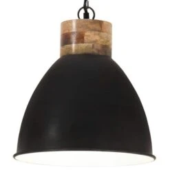 Lampe Suspendue Industrielle Noir Fer Et Bois Solide 46 Cm E27 12 Lampe Suspendue Industrielle Noir Fer Et Bois Solide 46 Cm E27 -Philips Boutique lampe suspendue industrielle noir fer et bois solide 46 cm e27 3666722348768 952064
