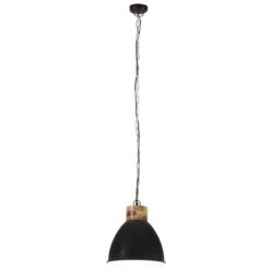 Lampe Suspendue Industrielle Noir Fer Et Bois Solide 46 Cm E27 13 Lampe Suspendue Industrielle Noir Fer Et Bois Solide 46 Cm E27 -Philips Boutique lampe suspendue industrielle noir fer et bois solide 46 cm e27 3666722348768 952065