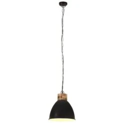 Lampe Suspendue Industrielle Noir Fer Et Bois Solide 46 Cm E27 14 Lampe Suspendue Industrielle Noir Fer Et Bois Solide 46 Cm E27 -Philips Boutique lampe suspendue industrielle noir fer et bois solide 46 cm e27 3666722348768 952066
