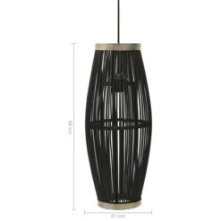 Lampe Suspendue Noir Osier 40 W 21x50 Cm Ovale E27 -Philips Boutique lampe suspendue noir osier 40 w 21x50 cm ovale e27 3666722446754 791306
