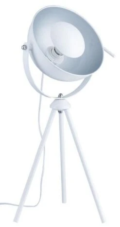 Lampe Trépied Métal Blanc Nady