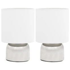 Lampes De Table Bouton Tactile Blanc E14 Elie