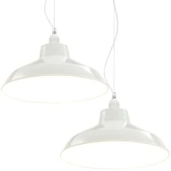 Lampes Suspendues 2 Pcs Blanc Rond E27 13 Lampes Suspendues 2 Pcs Blanc Rond E27 -Philips Boutique lampes suspendues 2 pcs blanc rond e27 8718475732884 550281