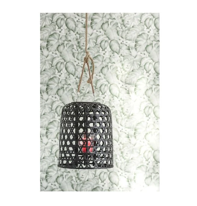 Lanterne Suspendue Bois Massif Noir Mat Ocel 6 Lanterne Suspendue Bois Massif Noir Mat Ocel – Image 4