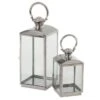 Lanternes Verre Et Métal Argenté Licia - Lot De 2 -Philips Boutique lanternes verre et metal argente licia lot de 2 5415203920812 360687