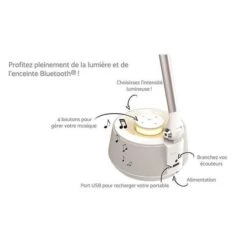 LEXIBOOK Decotech Lampe De Bureau LED Avec Enceinte Bluetooth -Philips Boutique lexibook decotech lampe de bureau led avec enceinte bluetooth 3380743055633 516000