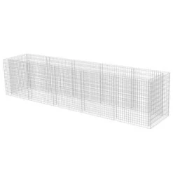 Lit Surélevé à Gabion Acier Galvanisé 450x90x100 Cm -Philips Boutique lit sureleve a gabion acier galvanise 450x90x100 cm 3666722506458 615626