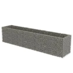Lit Surélevé à Gabion Acier Galvanisé 450x90x100 Cm -Philips Boutique lit sureleve a gabion acier galvanise 450x90x100 cm 3666722506458 615627