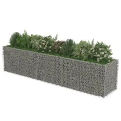 Lit Surélevé à Gabion Acier Galvanisé 450x90x100 Cm -Philips Boutique lit sureleve a gabion acier galvanise 450x90x100 cm 3666722506458 615628