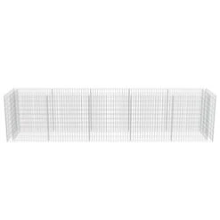 Lit Surélevé à Gabion Acier Galvanisé 450x90x100 Cm -Philips Boutique lit sureleve a gabion acier galvanise 450x90x100 cm 3666722506458 615629
