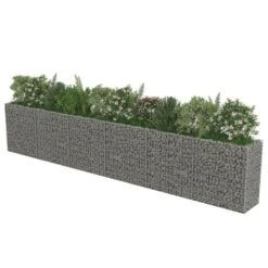 Lit Surélevé à Gabion Acier Galvanisé 540x50x100 Cm -Philips Boutique lit sureleve a gabion acier galvanise 540x50x100 cm 3666722506359 615705