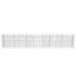 Lit Surélevé à Gabion Acier Galvanisé 540x50x100 Cm -Philips Boutique lit sureleve a gabion acier galvanise 540x50x100 cm 3666722506359 615708